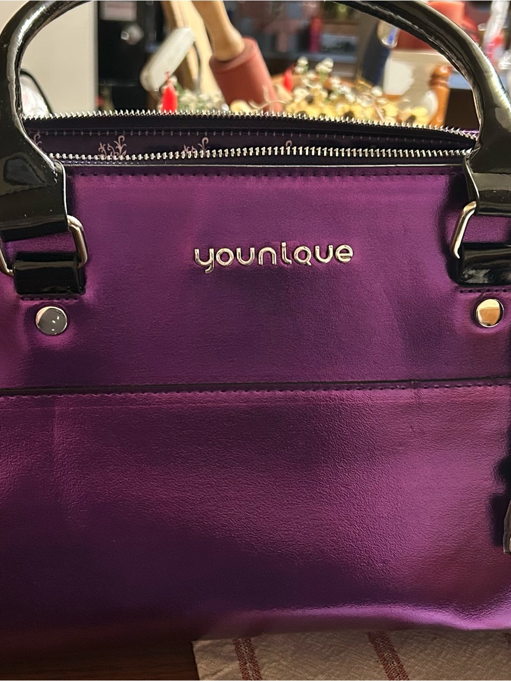 Younique Purple Satchel Handbag
